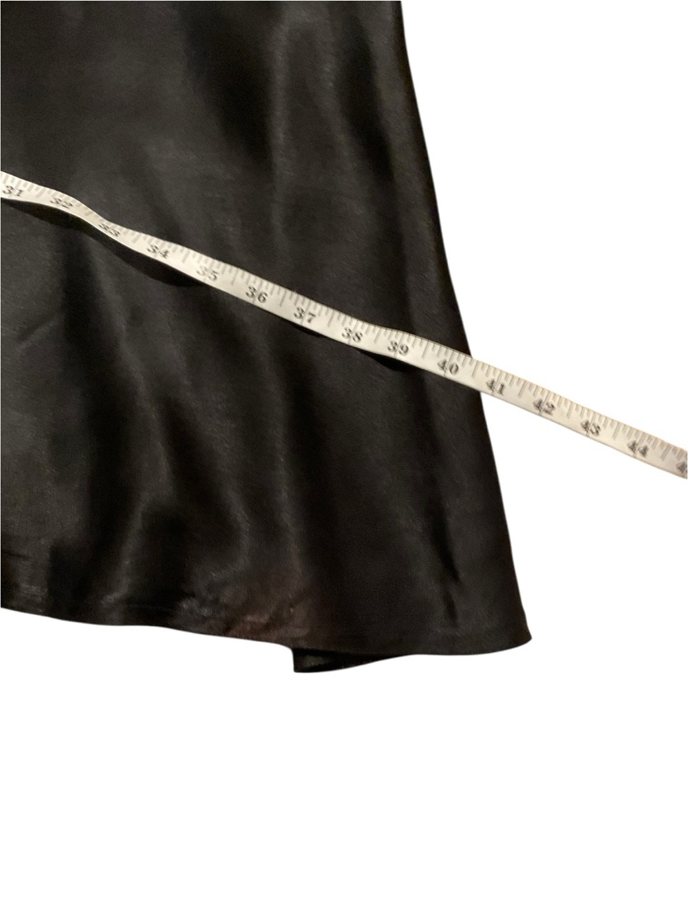 Source Unknown Black Satin Bias-Cut Maxi Skirt - Picture 9 of 11